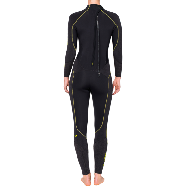Evoke Womens Wetsuit 3MM Black Back