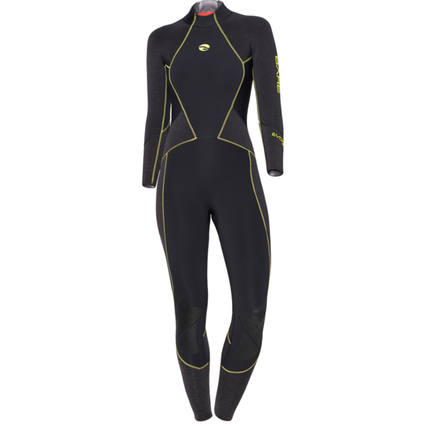 Evoke Womens Wetsuit 3MM Black Front