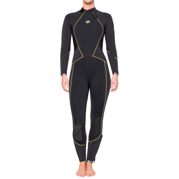 Evoke 5mm Womens Wetsuit Black Front